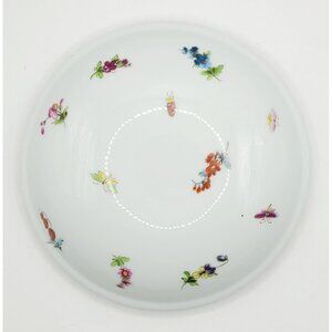 Chamart Limoges France Butterfly & Flowers White Porcelain Replacement Lid
